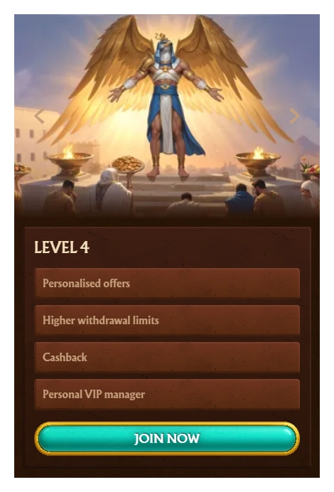 Amunra Casino Level 4 VIP perks cashback higher withdrawal limits benefits